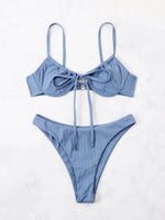 2026 Push Up Bikini Women Tie Front Swimsuit Sexy Underwire Swimwear Female Bathers Bathing Swimming Swim Suit Summer Beachwear