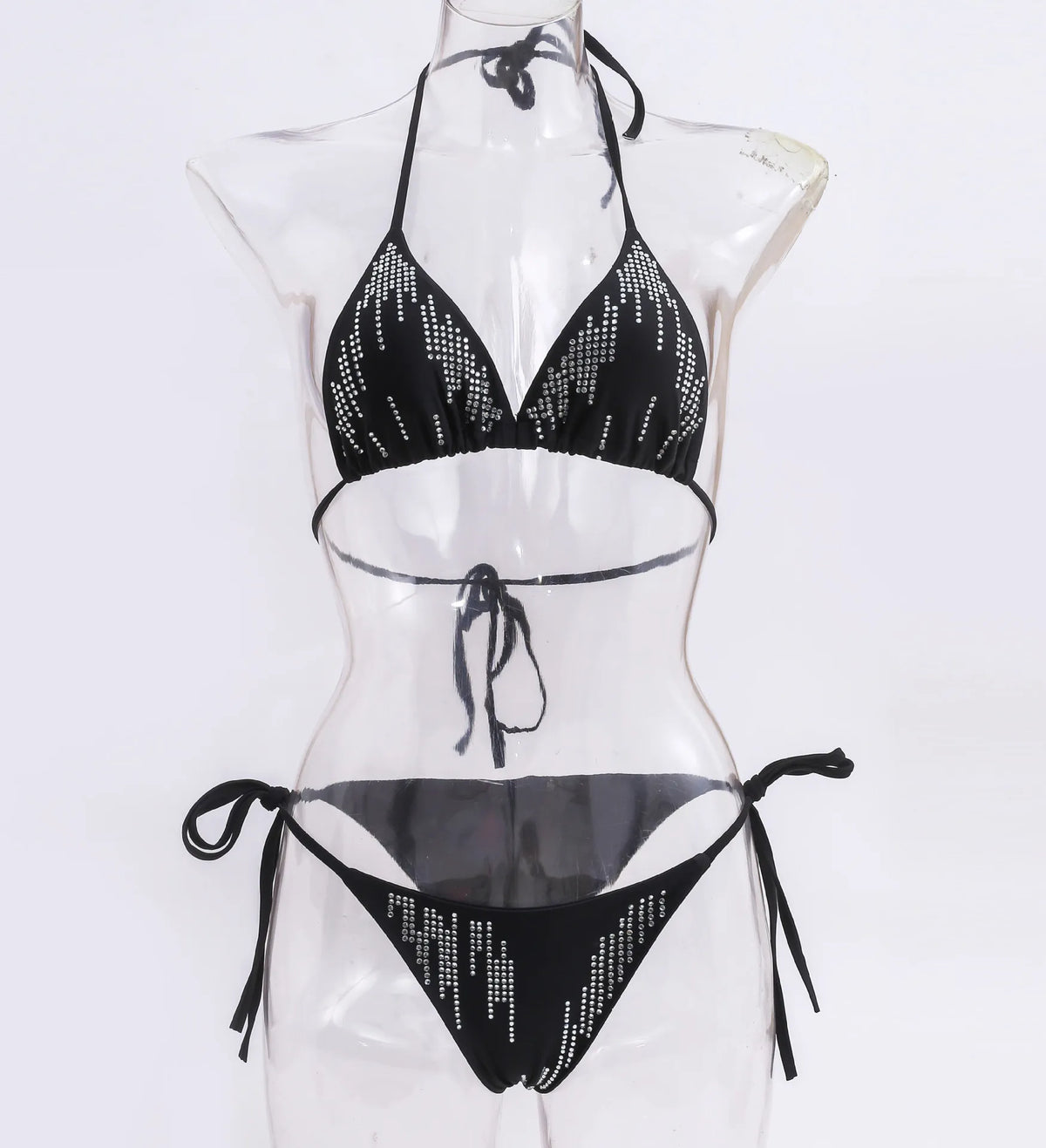 DEKA Summer Triagle Bikini Set Swimsuit Women Sexy Push-up Padded Bra Thong Swimwear Bandage Beachwear Bathing Suit Female