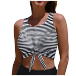 Women's Swimsuit Sexy Bikini Solid Leopard Print Padded Bra Tops Swimwear Bathing Swimming Crop Top Female Summer Beachwear