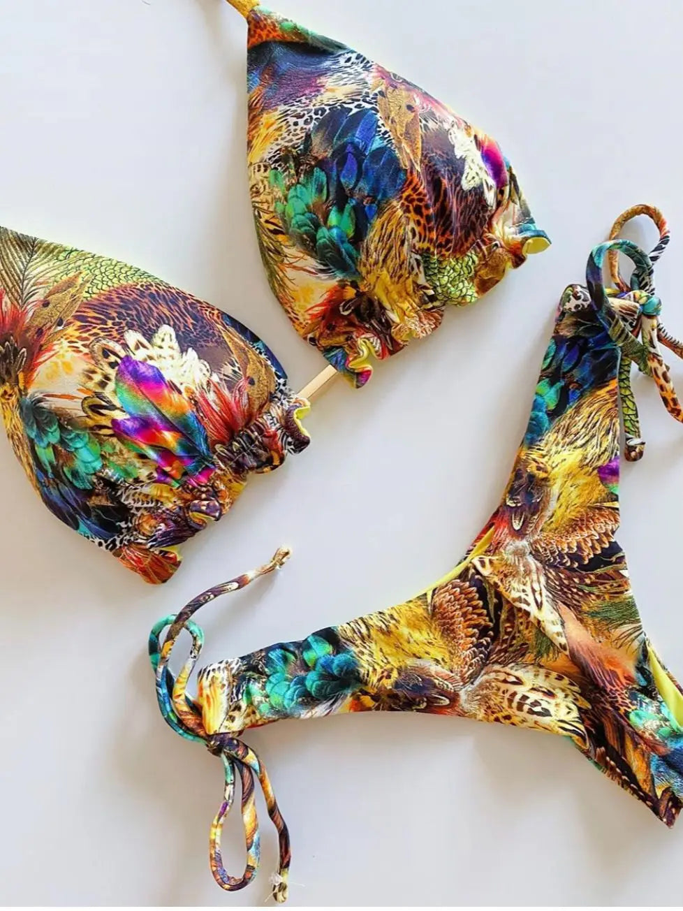 RUOTONGSEPT 2023 Popular Womens Beachwear Sexy Bikinis Set Hot Sport Swimwear Push-Up Padded SwimsuitExquisite Bather Swimwear