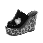 Women Wedges High Heels Slippers Women Designer Platform Sandals Trend Comfortable Slip on Slippers 2026 New Summer Slides Women