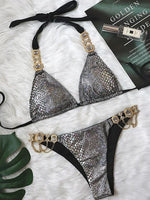 Halter Crystal Rhinestone Diamond Bikini 2026 Female Swimsuit Women Swimwear Two Pieces Bikini set Brazilian Bathing Suit Swim