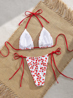 Sexy Micro Bikini Women Swimsuit Trend Two-piece Thong Bikini Set Lace Up Beach Wear Female Swimwear for Woman Bathing Suit