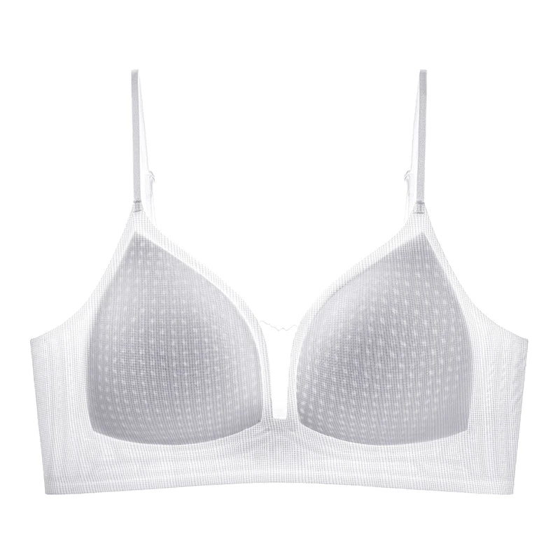 Push Up Bra for Small Chest U Back Seamless Wireless Summer Thin Gather Side Support Anti Sagging Comfortable Bralette MOYISU AB