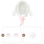 Cute Plush Snow Bunny Girl Cosplay Women Underwear Uniform Sexy Lingerie Rabbit Ear Hat Pajamas Outfits Costumes