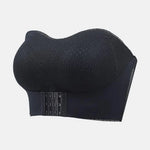 Women Bra Anti-slip Push Up Front Closure Invisible Tube Top Bra Solid Color Elastic Lady Bandeau Bra Women Underwear