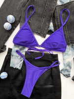 DEKA Brazilian Mini Micro Bikini Set Triangle Bikini New Women Swimsuit Solid Thong Bathing Suit Biquini Swimwear Beach Swimming