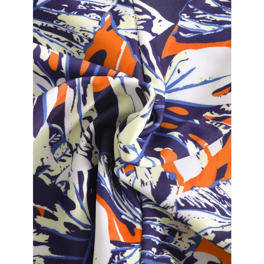 Summer Two Pieces Swimsuits Woman High Waisted Swimwear Female Tankini Sets Beach Wear Bathing Suit Shorts Women Swimming Suit