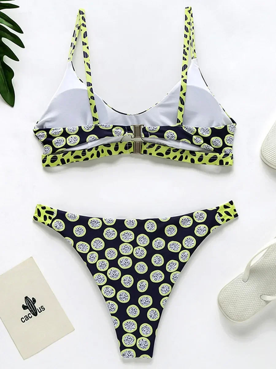 2026 Sexy Polka Dot Bikini Women Swimsuit Female Brazilian Swimwear Two pieces bikini set Hollow out High cut Bathing Suit Swim