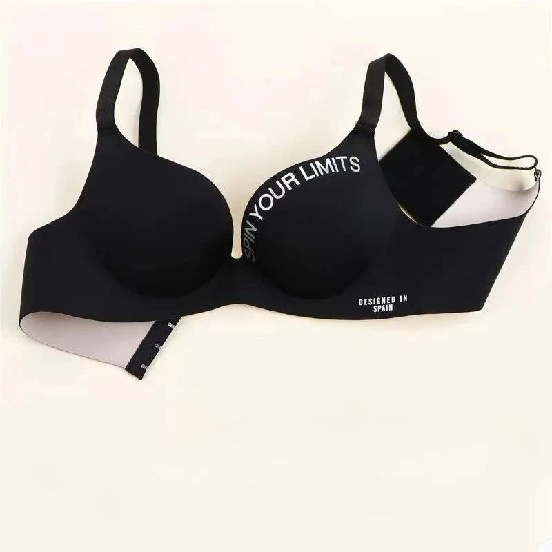 Women Print Seamless Bra Sexy Lingerie Floral Push Up Bras One-Piece Underwear 2026 Bralette No Steel Rings Gather Brassiere