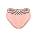 Women's Seamless Butt Lifting Panties Color Block Wave Trim Mid Rise Briefs Soft Comfortable Breathable Intimate Daily Underwear