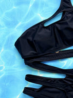 DEKA One Shoulder Swimsuit Women High Waist One Piece Sexy Hollow Out Swimwear Bathing Suit Cut-out Swimming Beachwear Monokini