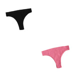 2Pcs/Set Seamless Panties Women Low Rise Panty Soft Solid Color Briefs Sexy Sports Underwear Female Underpants Lingerie M-XL