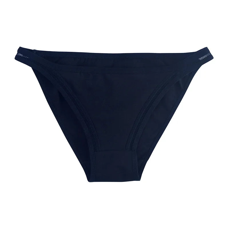 1Pc Cotton Panties Women's Low Waist Briefs Female Underwear Breathable Underpants Comfort Panties Sexy Lingerie M-XL