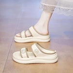 Sandals For Women 2026 Women'S Summer Fashion Sweet Open Toe Slippers Thick Bottom Casual Comfortable Beach Platform Sandals