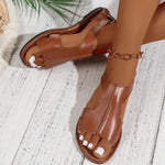 Women Flat Sandals 2026 Summer New Fashion Shallow Sandals Comfortable Lightweight Outdoor Beach Sandalsfor Women