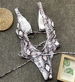 Deep V Neck Wrap Around High Cut Women Swimwear One Piece Swimsuit Female Monikini Tummy Cut Out Bathing Suit Swim Beach Wear
