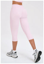 Yoga Pants Women Cropped Pants Sports Pants Fitness Leggings Tights Breathable Quick-drying High Waist Running Workout Pants