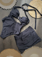 Hot Sale Butterfly Women One Piece Swimsuit Black Skirt Sexy Cut Out Swimwear Mujer Monikini Bathing Suit Lady Beach Suit