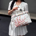 Jungle Pattern Women's Handbags Large Capacity Crossbody Bag Belt Lettering Decoration Shoulder Bag 2024 Designer Luxury Bag