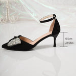Pointed Toe Stiletto Single Shoes Hollow One Word Buckle Strap Sandals Women Spring 2026 New