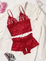 Pullover Open Bra See Through Fancy Underwear Uncensored Luxury Lace Hollow Sets Crotchless Outfits Intimate No Pad Wireless