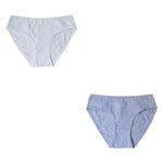 2Pcs/Set Cotton Panties Women Low Rise Underwear Solid Color Comfort Breathable Briefs Sexy Lingerire M-XL Seamless Intimates