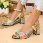 2026 Women Sandals Summer New Wedge Platform High Heels Round Toe Open Toe Fashion Shoes Versatile PlatformSandals