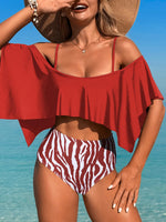 Strappy Bikinis 2026 Ruffle Swimsuit Women Sexy High Waist Swimwear Female Bathers Swimming Bathing Swimming Swim Suit Beachwear