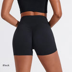 DIAS FIT JOY Women's Sports Shorts Gym High Elasticity Tight Fitting High Waist Running Quick Drying Yoga Pants Hot Pants