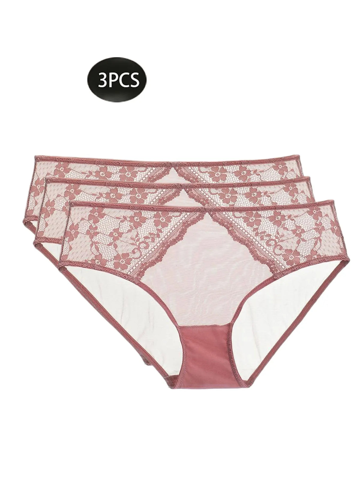 Hip-Hugging Panties, Feminine Butt-Lifting Briefs, Mid-Waist Ultra-Thin Lace Panties, Sexy Hollow-Out Panties