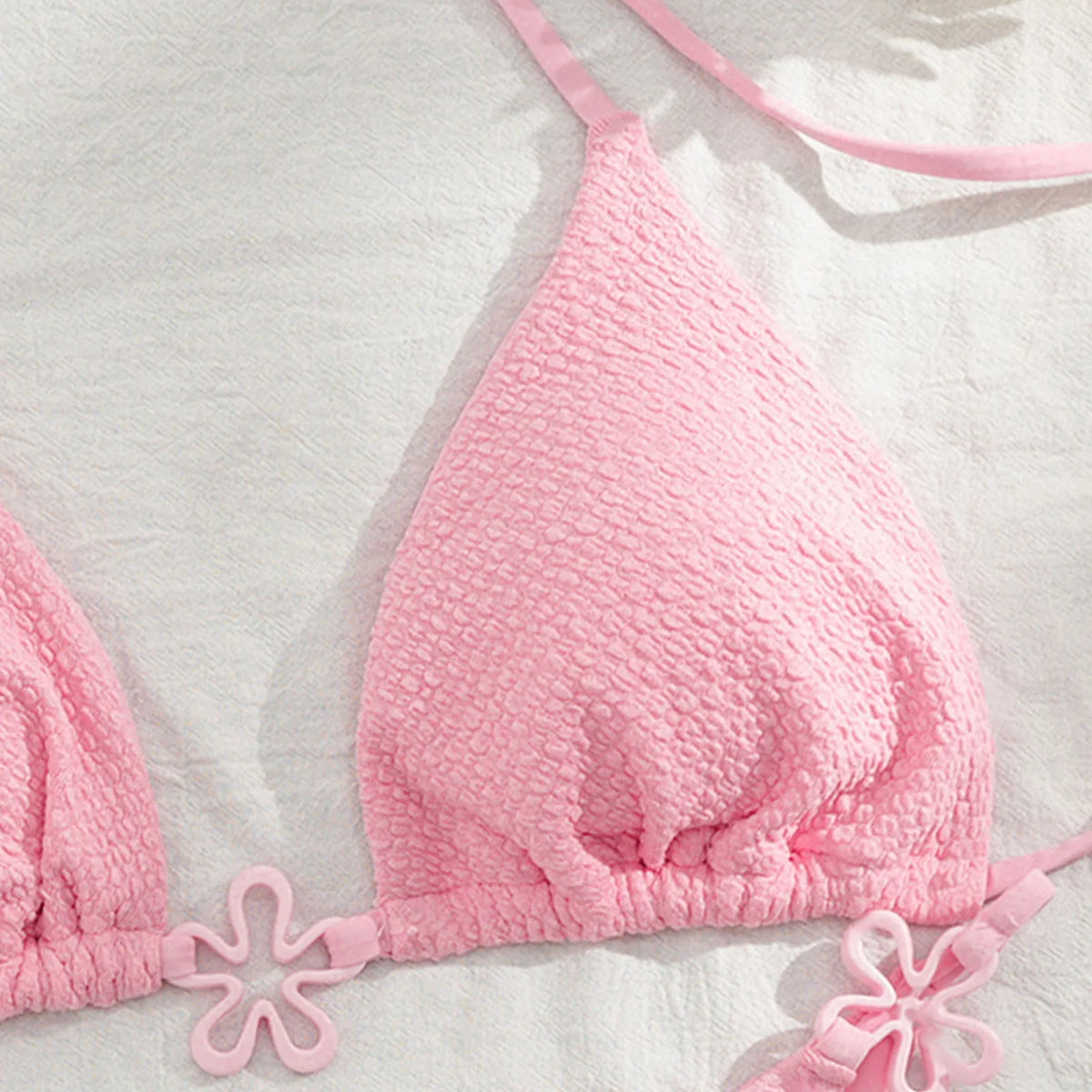 Sexy Halter Bikini 2025 Women Swimsuit Two Piece Swimwear Female Thong Bikinis Set Pink Swim Bathing Suits Brazilian Biquini