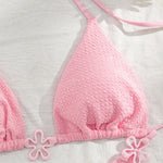Sexy Halter Bikini 2025 Women Swimsuit Two Piece Swimwear Female Thong Bikinis Set Pink Swim Bathing Suits Brazilian Biquini