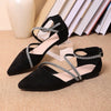 New black minimalist style sandals for summer 2026 pointed and comfortable casual women's sandals