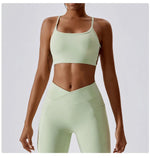 Sexy Cross Sports Bra Gym Top Women Training Running Yoga Bra Stretch Women Sports Underwear Fitness Workout Women Tank Tops