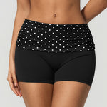 Summer Striped Polka Dot Contrast High Waist Yoga Shorts Hip Lifting Sports Tights Outdoor Workout Fitness Gym Running Pants