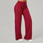 Women Straight Yoga Leg Bottoms Soft Stretchy Fabric Women's Yoga Pants GYM Sweat-Wicking Properties Running Sport Trousers
