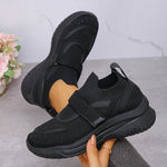 Shiny Crystal White Platform Sneakers Women Comfort Knitted Breathable Walking Shoes Woman Casual Non-Slip Sport Shoes Ladies