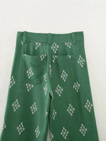 Foridol Geometric Embroidery Wide Leg Spring Summer Women Beige Long Pants Zip Fashion Trousers Pantalones De Mujer Autumn Pants
