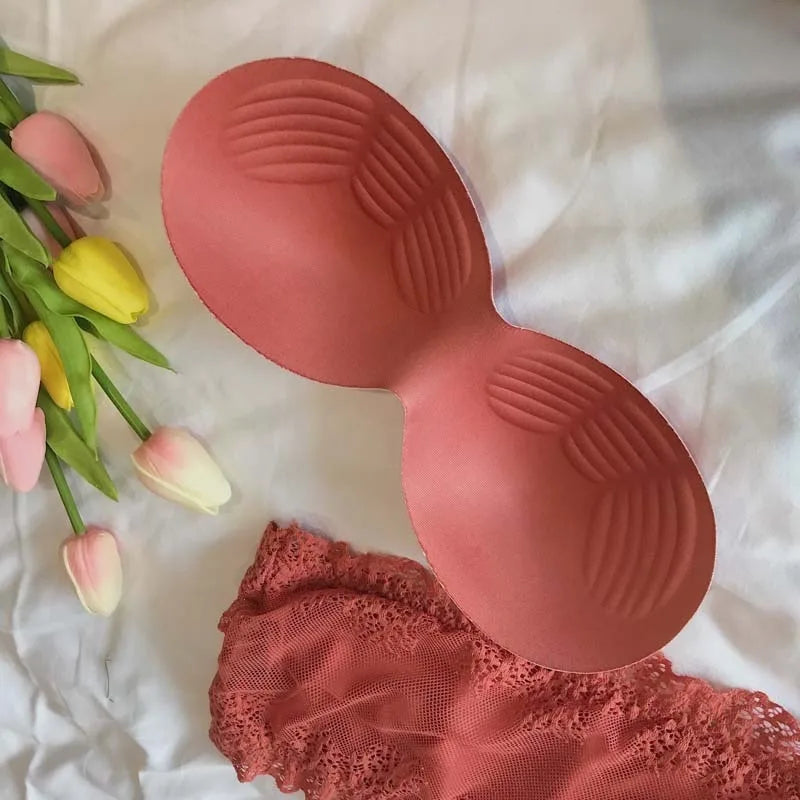 Women Floral Lace Tube Top Wireless Bra Sexy Lingerie Strapless Bralette Solid Color Crop Top Female Padded Bandeau Padded Bra