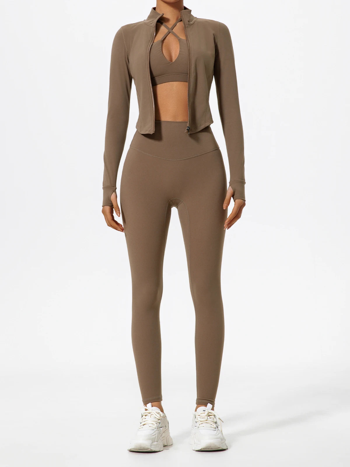 Hearuisavy Summer Ultra-Soft Fabrics Tight Sports Jackets Women Zipper Gym Yoga Clothes Female Quick-Dry Long Sleeve Sportswear