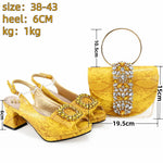 doershow High Quality African Style Ladies Shoes And Bags Set Latest sky blue Italian Shoes And Bag Set For Party Hgv1-1