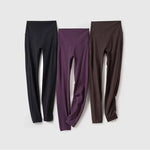Nude Yoga Leggings Women High Waist One-piece Fitness Wear-free Underwear Belt Pocket Sports Pilates Trousers Fitness Pants
