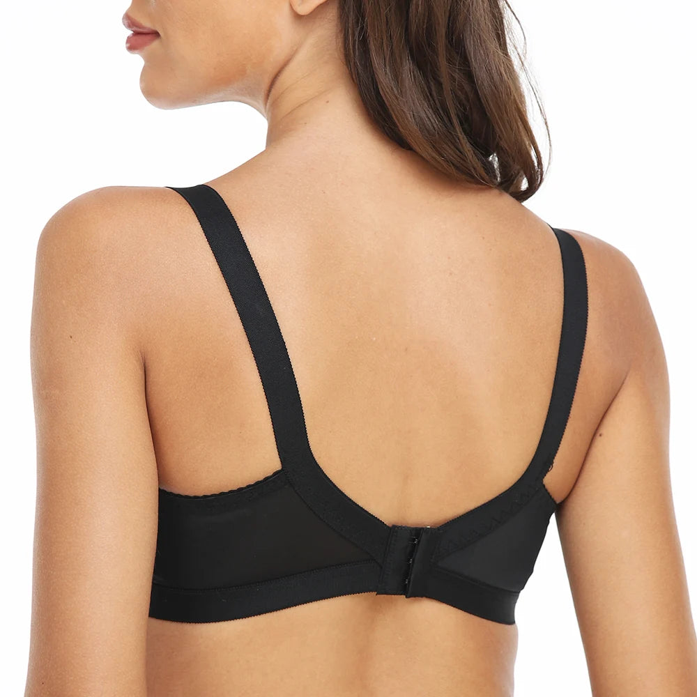 Plus Size Bralette Womens Bra Lace Wireless Perspective Minimizer Sexy Lingerie BH Tops Female Underwear Full Cup B C D E F