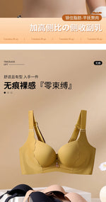 Plus Size Bra Sexy Lingerie Thick Cup Bras for Women Solid Padded Underwear Push Up Brassiere Femme Wireless Bra invisible bra