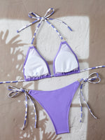 Triangle Halter Thong Bikinis 2026 Women Sexy Swimsuit Ring String Swimwear Female Bathers Bathing Swimming Swim Suit Beachwear