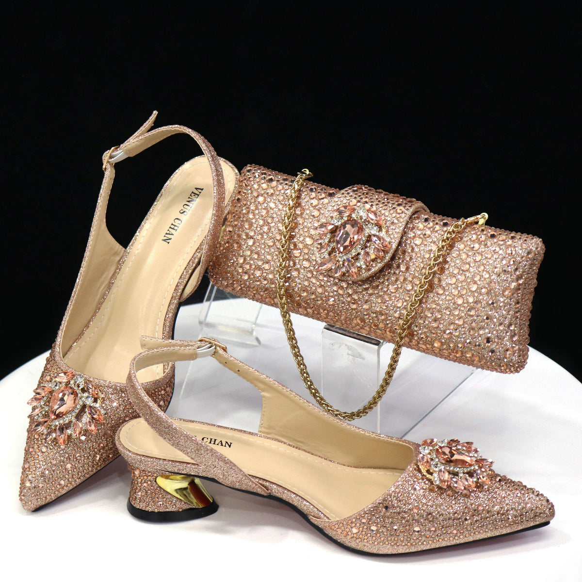 Doershow hot selling purple Shoes and Bags To Match Set Italy Party Pumps Italian Matching Shoe and Bag Set for Party! 81-21