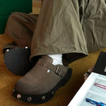 2025 Brand New Big Size 45 Denim Leisure Mules Shoes Women Trendy Comfy Walk Casual Clogs Flats Outdoor Slipper Men Slides