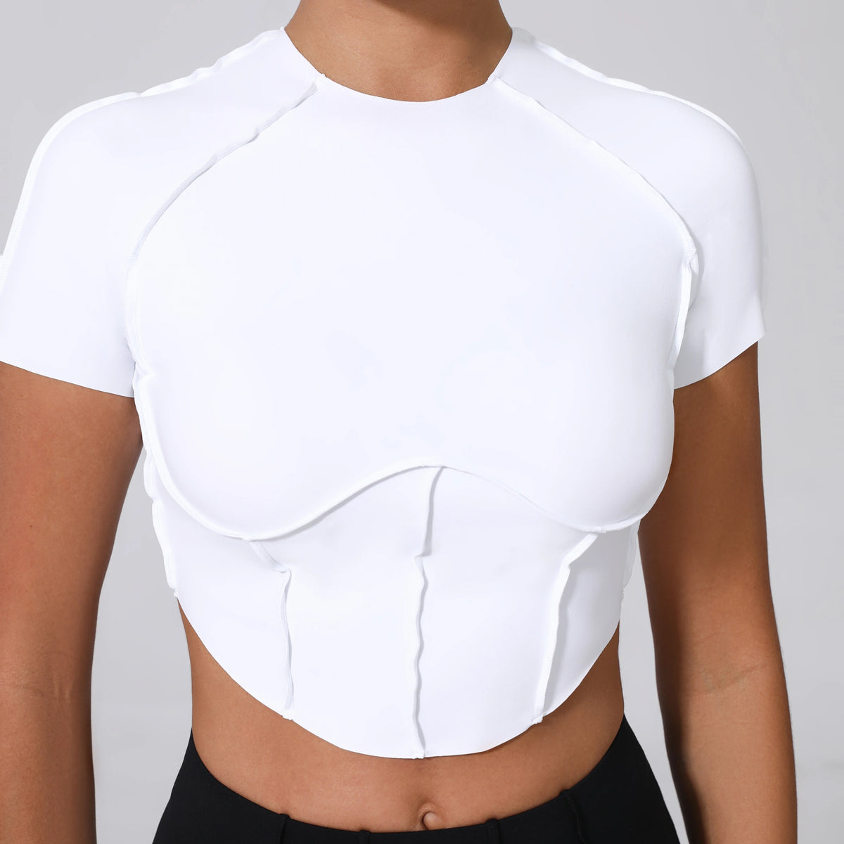 No Padded Women Yoga Sport T Shirts Fitness Clothes Short Sleeve Yoga Shirt Gym Top Running Active Wear Sport Tops