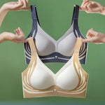 Women's V-Neck Seamless Push-Up Bra with Anti-Spill Design 4 Colors Anti-sagging Lift-up Bras Plus Size Comfort Lingerie M-4XL